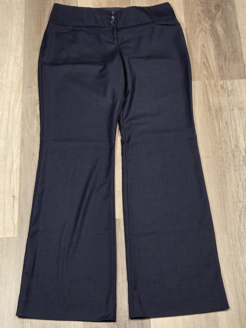 The Limited Pants Womens 8R Navy Cassidy Fit Wide-Leg Dress Work Stretch
